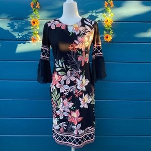 JM Collection Bell Sleeves Dress